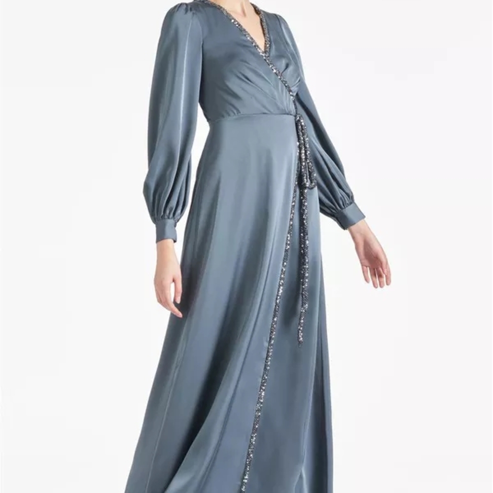 Elegant Blue Maxi Dress